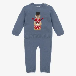Beatrice amp; George Outfit Sets*Boys Blue Wool & Cashmere Trouser Set