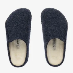Birkenstock Slippers|Slippers*Boys Blue Wool Felt Slippers