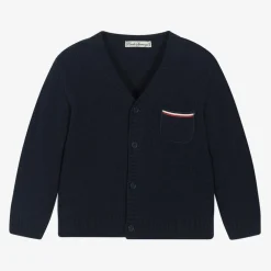 Piccola Speranza Tops*Boys Blue Wool Knit Cardigan