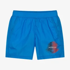 Moncler Enfant Swimwear*Boys Bright Blue Swim Shorts