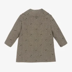 Gucci Coats & Jackets*Boys Brown & Beige G Logo Coat