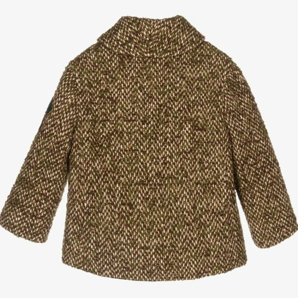 Gucci Coats & Jackets*Boys Brown & Green Wool Coat
