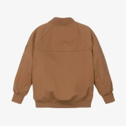 Tommy Hilfiger Gifts|Coats & Jackets*Boys Brown Cotton Twill Bomber Jacket