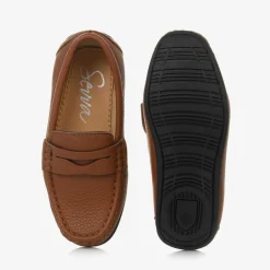 Sevva Loafers & Moccasins|Loafers & Moccasins*Boys Brown Faux Leather Loafers