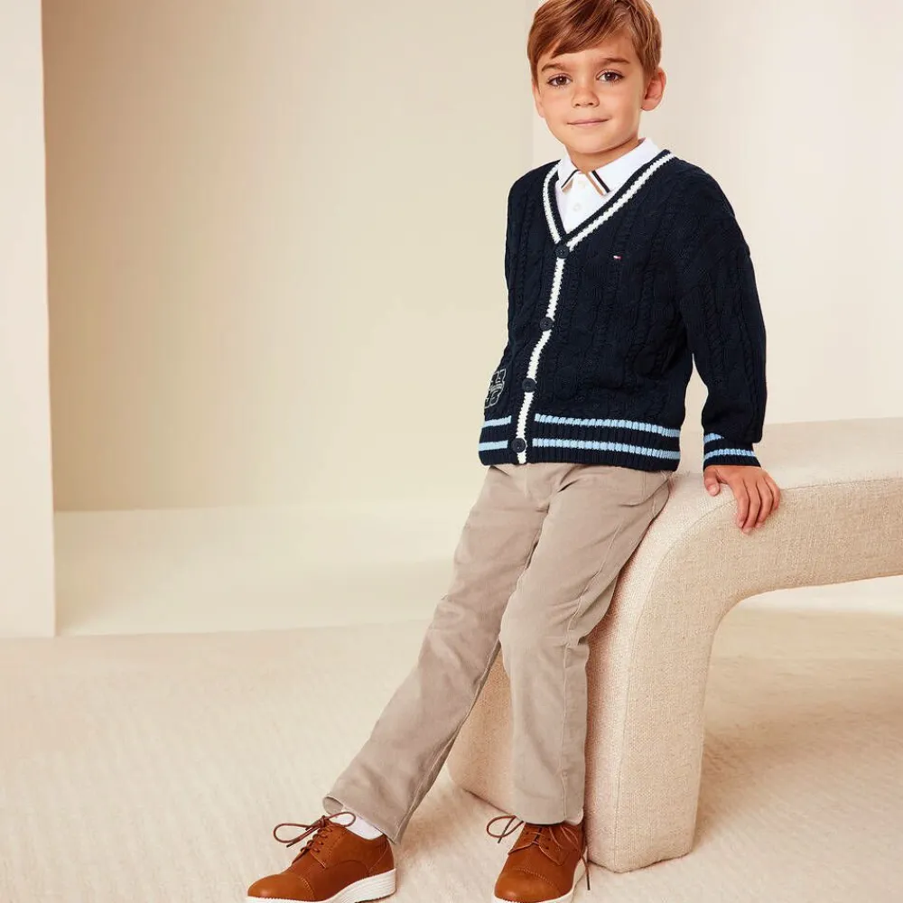 Sevva Brogues|Brogues*Boys Brown Faux Leather Shoes