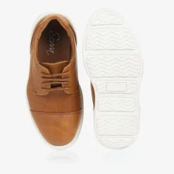 Sevva Brogues|Brogues*Boys Brown Faux Leather Shoes