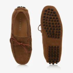 Romano Loafers & Moccasins|Loafers & Moccasins*Boys Brown Faux Suede Moccasins