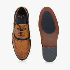 House of Cavani Brogues|Brogues*Boys Brown Lace-Up Brogues