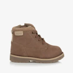 Mayoral Boots|Boots*Boys Brown Leather Lace-Up Boots
