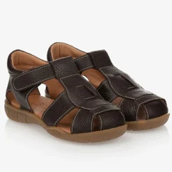 Childrens Classics Sandals|Sandals*Boys Brown Leather Sandals