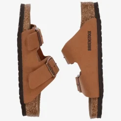 Birkenstock Sandals*Boys Brown Vegan Leather Sandals