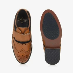 House of Cavani Brogues|Brogues*Boys Brown Velcro Brogues