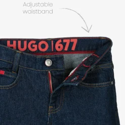 HUGO Trousers*Boys Dark Blue Regular Fit 677 Jeans