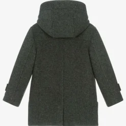 Mayoral Coats & Jackets*Boys Dark Grey Duffle Coat