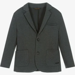 Mayoral Coats & Jackets*Boys Dark Grey Jersey Blazer