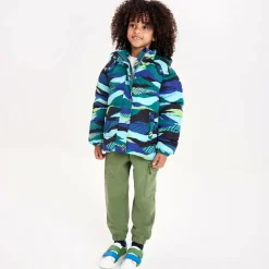 Joyday Coats & Jackets*Boys Green & Blue Showerproof Puffer Coat