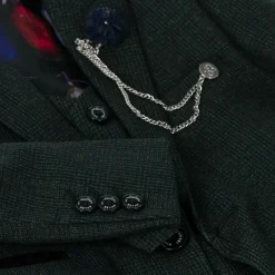 House of Cavani Suits|Suits*Boys Green Check Caridi Suit Olive