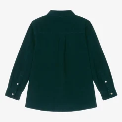 Molo Tops*Boys Green Cotton Corduroy Shirt PonderosaPine