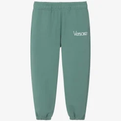 Versace Trousers*Boys Green Cotton Joggers
