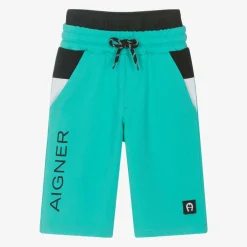 AIGNER Shorts*Boys Green Cotton Shorts