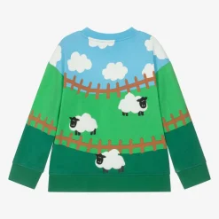 Stella McCartney Kids Tops*Boys Green Cotton Sweatshirt