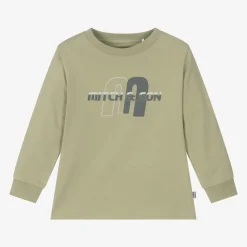 Mitch amp; Son Tops*Boys Green Cotton Top