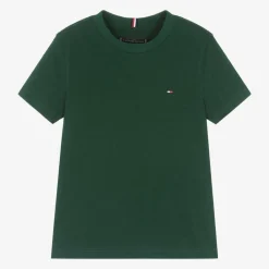 Tommy Hilfiger Tops*Boys Green Cotton T-Shirt