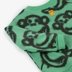 Rock Your Baby Tops*Boys Green Graffiti Monkey Sweatshirt