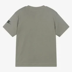 Nike Tops*Boys Green Graphic Print Cotton T-Shirt