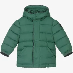 Mayoral Coats & Jackets*Boys Green Hooded Puffer Coat
