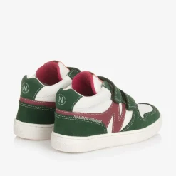 Naturino Trainers|Trainers*Boys Green Leather Velcro Trainers
