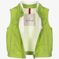 Moncler Enfant Coats & Jackets*Boys Green Logo Gilet