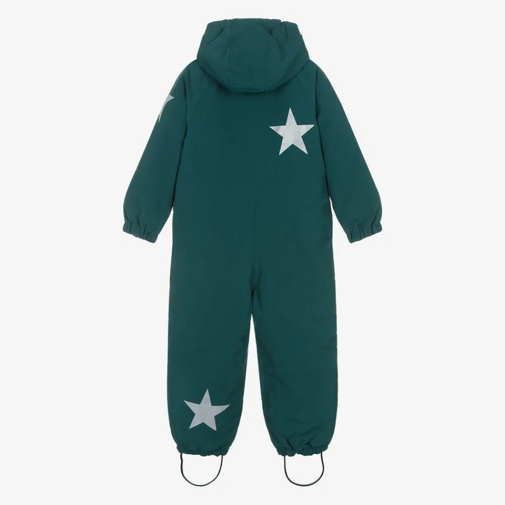 Molo Snowwear*Boys Green Star Snowsuit