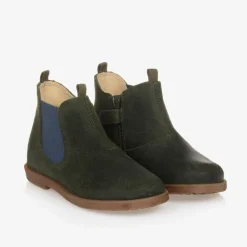 Falcotto by Naturino Boots|Boots*Boys Green Suede Leather Boots