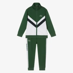 Lacoste Tracksuits*Boys Green Tennis Tracksuit