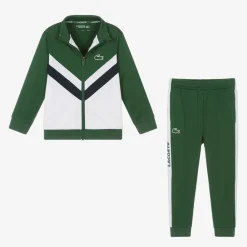 Lacoste Tracksuits*Boys Green Tennis Tracksuit