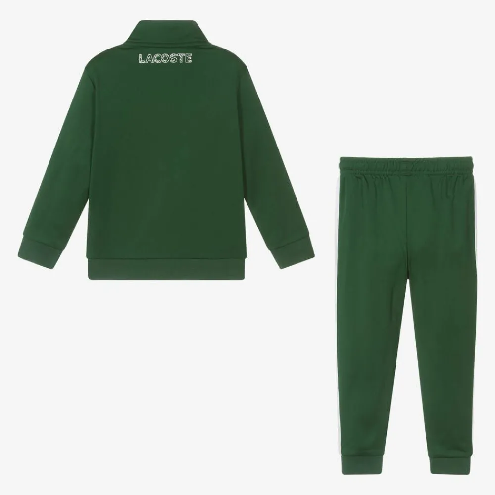 Lacoste Tracksuits*Boys Green Tennis Tracksuit