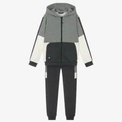 Mayoral Nukutavake Tracksuits*Boys Grey & Blue Jersey Tracksuit