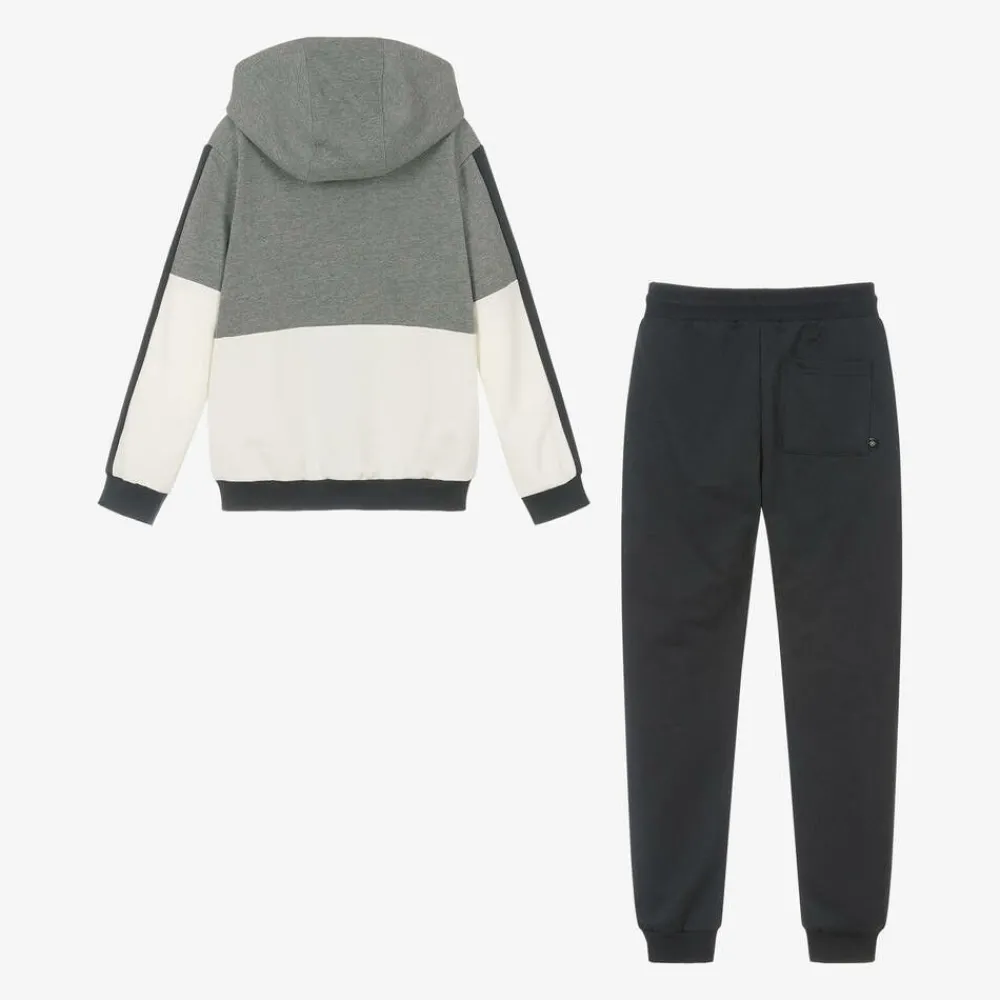 Mayoral Nukutavake Tracksuits*Boys Grey & Blue Jersey Tracksuit