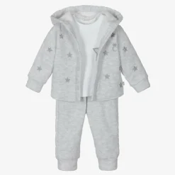 Caramelo Kids Tracksuits|Tracksuits*Boys Grey 3 Piece Tracksuit