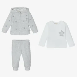 Caramelo Kids Tracksuits|Tracksuits*Boys Grey 3 Piece Tracksuit