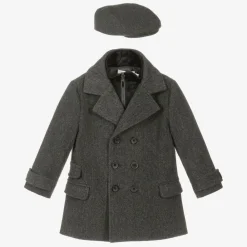 Beau KiD Coats & Jackets*Boys Grey Coat & Hat Set