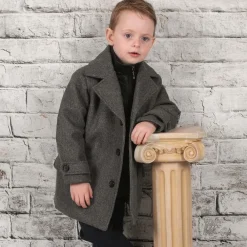 Beau KiD Coats & Jackets*Boys Grey Coat & Hat Set