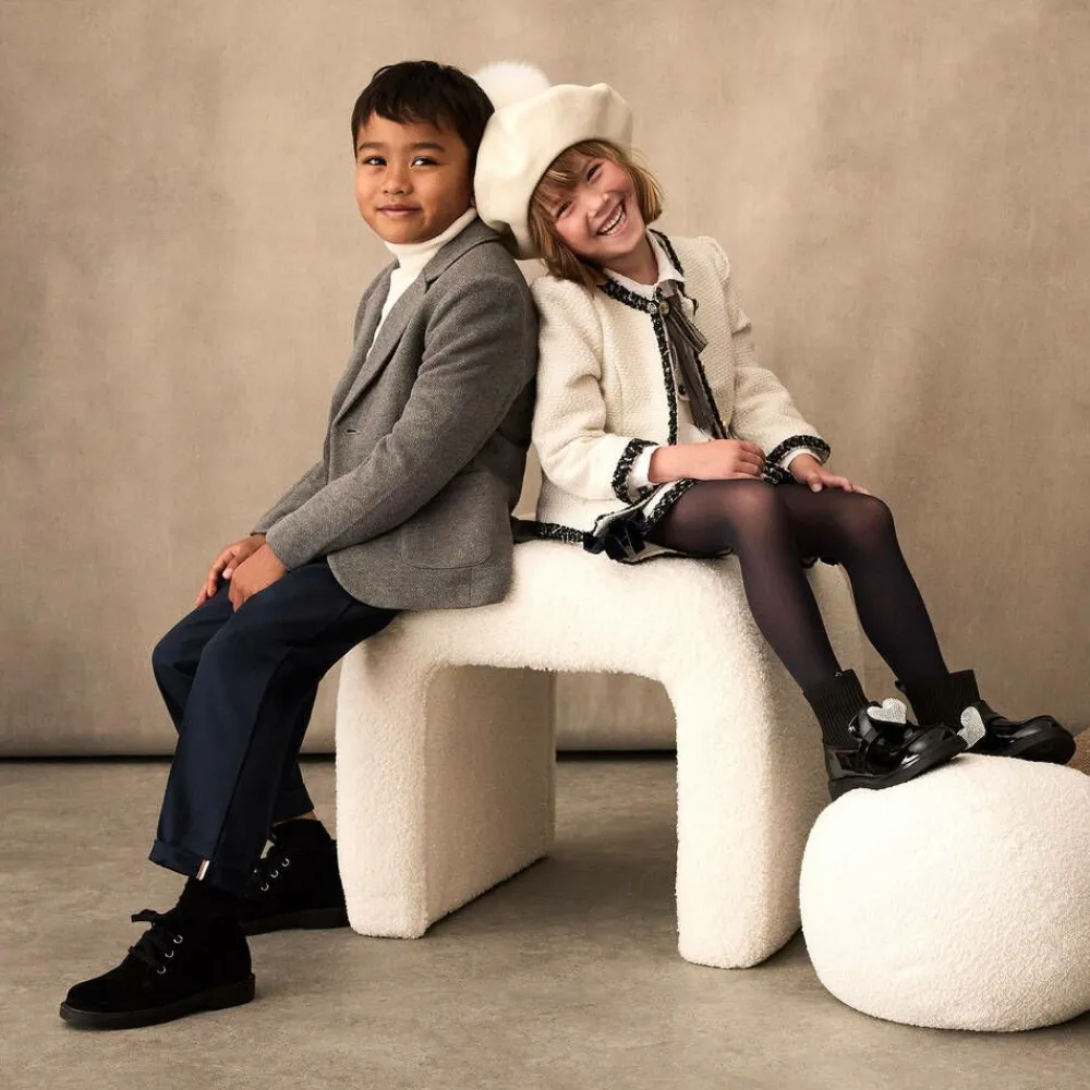 Tutto Piccolo Coats & Jackets*Boys Grey Cotton Blazer