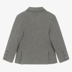 Tutto Piccolo Coats & Jackets*Boys Grey Cotton Blazer