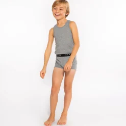 Claesens Underwear*Boys Grey Cotton Boxers (2 Pack)
