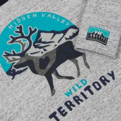 Boboli Tops*Boys Grey Cotton Moose Top