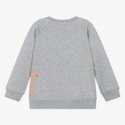 Stella McCartney Kids Tops*Boys Grey Cotton Sweatshirt