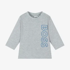 BOSS Tops*Boys Grey Cotton Top