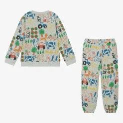 Stella McCartney Kids Tracksuits*Boys Grey Cotton Tracksuit
